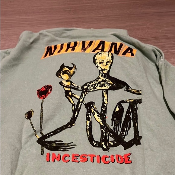 Nirvana green graphic hoodie - Picture 3 of 6